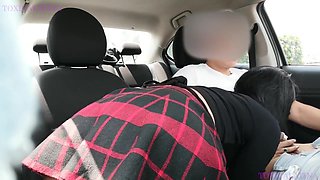 My Student Sexi Friend In Thong And Mini Skirt Sucks Me In The Car In Public Part 2 Yanet Fit