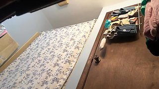 Blonde College Girl Caught Showering