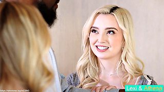 Lexi Lore and Athena Fleur: Small-Tits Blonde Besties Get Pounded