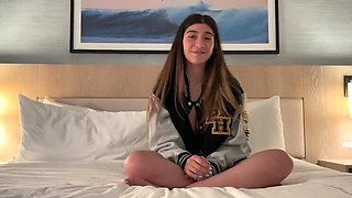 Aubry Babcock's First Fan Fuck Gets a Huge Load on Her Perfect Natural Tits