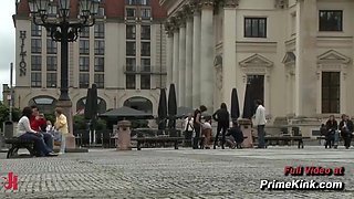 Ass fucking Nail Sub Bound In Public