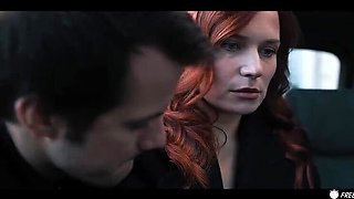Redhead Babe Sam Bourne Gives Blowjob & Big Ass Anal in Taxi - 4K HD Porn