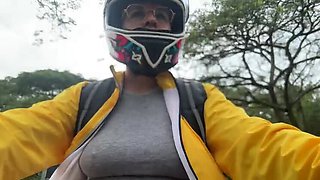 Sweetfantasy131 Hot Latina Delivery Girl No Bra Public Creampie Doggy Style