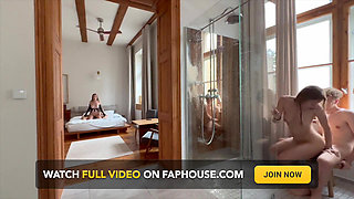 She Didn't Mind to Join Them! - Amateur Group Fuck