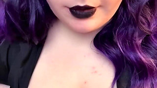 BBW Goth Sexdoll Empties BBC