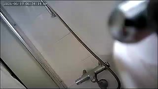 Asian milf spied while showering