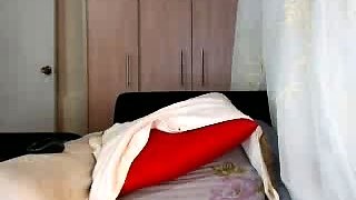 Beautiful wife masturbating show with webcam with toys