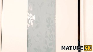 Mature4k. fellow connects knob with much older nannys smooth-shaven twat