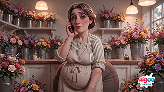 Flower Shop Owner Gets BBC Creampie