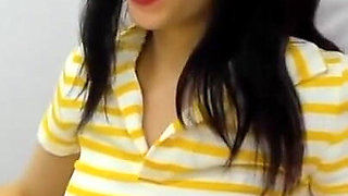 Latina with a Perfect Skinny Body Masturbates in Her Office When the Boss Is Away