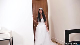 Daddy Penetrates Bi-racial Bride Ameena Green