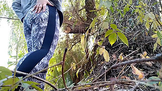 Mature Stepmom Fucks Herself Doggystyle Outdoors