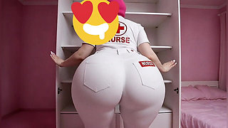 Big-bootied Nurse Shaking Her Ass