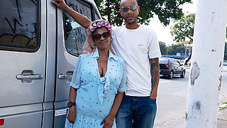 Ebony Granny BBC Asss Fucked While Driving