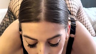 Hot Brunette Girlfriend POV Blowjob