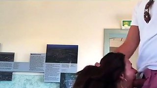 Big-Titted Amateur MILF Flashing in Public