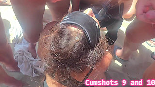 114 Loads: Compilation of Massive Gangbangs on the Beach