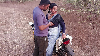 Desi indian Marathi kavita bhabhi Fuck in doggy style in forest