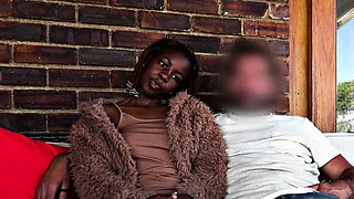 Big butt African swallowed big cock