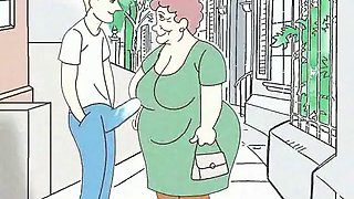 Fucking fantasies about grandma! Porn cartoon