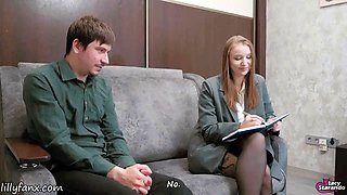 Doctor, I Can't Get Hard! Sexologist Fucked Me And I Cum Inside Her! Surprise Creampie!