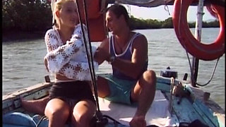 Amateur German Babe Got to Suck Cock and Makes Him Cum on Boat