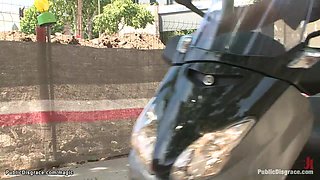 Euro teen big cock fucked in public