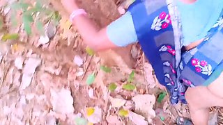 Indian Outdoor Sex. Desi Bhabi Secret Fucking Hubby in Forest. Telugu Dirty Talks.