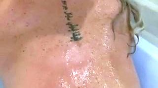 Amateur striptease and Solo masturbation