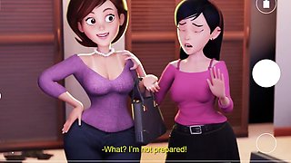 Los Increíbles: Helen & Violeta Parr: Step Mom & Daughter Casting Couch Thrill