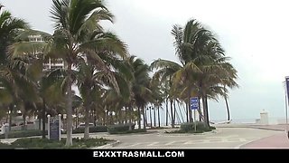 Small mexican aggressively finger-tickled and pounded