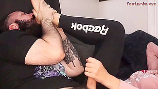 Cute Teen 18+ Girl Enjoys Foot Fetish