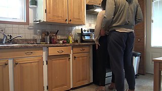 Arab Iraqi Wife Has Doggystyle Anal in the Kitchen