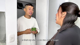 My Neighbor Asked Me for a Cup of Sugar and His Way of Saying Thank You Was by Leaving His Cum in My Mouth