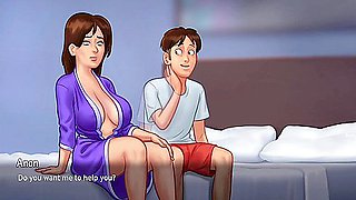 Desi Aunty Make Hot Seen In Summer Time Saga With Car Toon