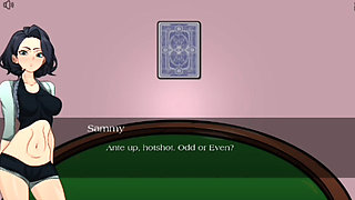 Naked asshole with good body in casino