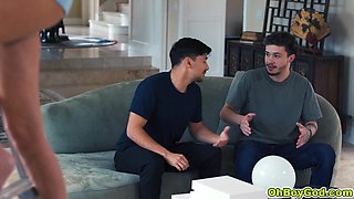 Two huge horny dicks for MILF Pristine Edge