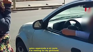 Challenge- Masturbating a stranger in public park
