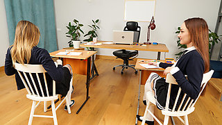 Classy lesbians enjoys to lick dazzling boobs and clitoris