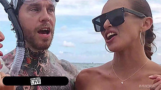 "Sharking" Plan On Nudist Beach Leads To Wild Foursome!