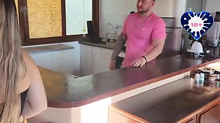 Stunning breasty babe adult scene