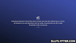 Maya is one horny teen at the back room