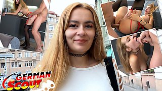 German Scout - Ginger Teen Scyley Jam Seduce to Fuck at Model Casting