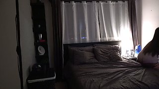 Amateur young teen solo masturbation on her livingroom