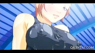 Dick Riding Busty Hentai School Doll Climaxing