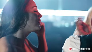 Nicolette Shea's Hot Nights Threesome Squirting Passion