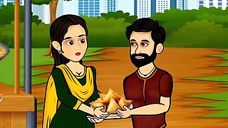 Indian village girl Meera gets hardcore anal sex with samosa seller Ayan in forest