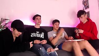 Group sex orgy of gays sucking dicks and loving