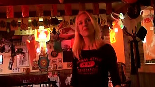 Wild French Babe Pleasing Two Cocks While Working in Kitchen