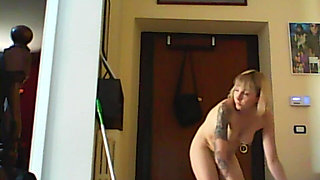 Hot Maid While Vacuumin'
